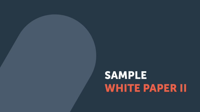 Sample High Assurance Whitepaper