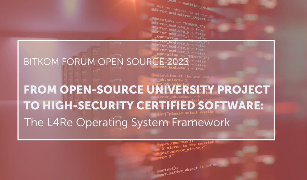 Bitkom Forum Open Source 2023 Kernkonzept