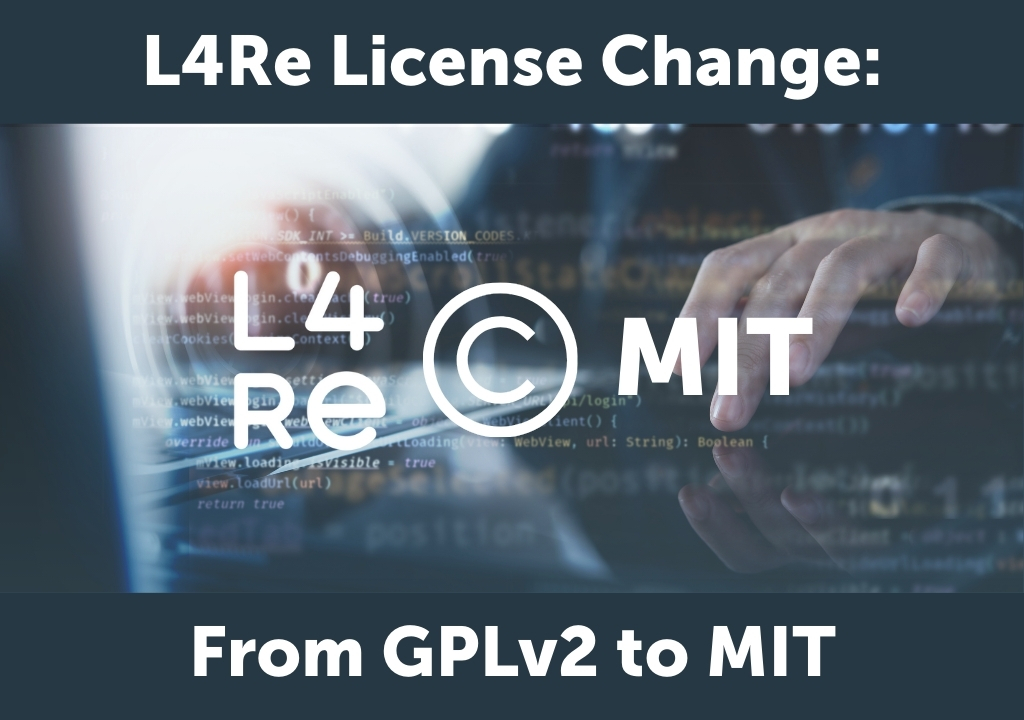 L4Re License Change to MIT