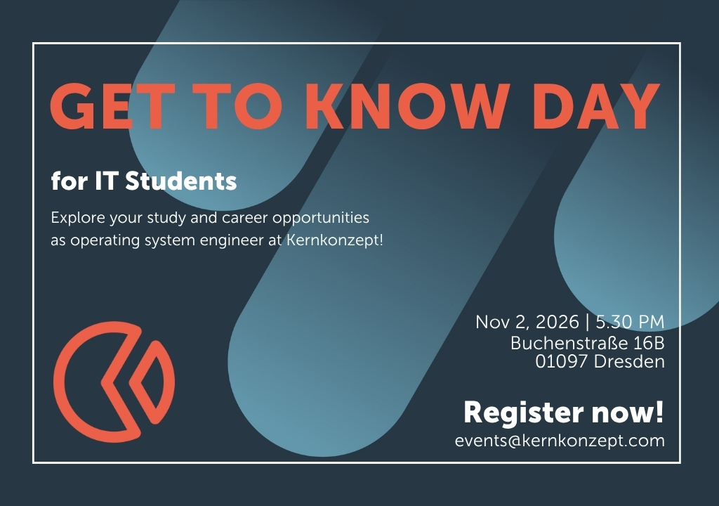 Kernkonzept Get to know day 2026